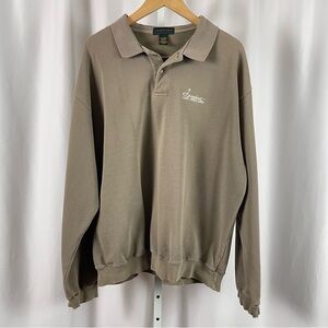 Izod Club Gearhart Golf Links Large Polo Pullover Sweatshirt Sweater